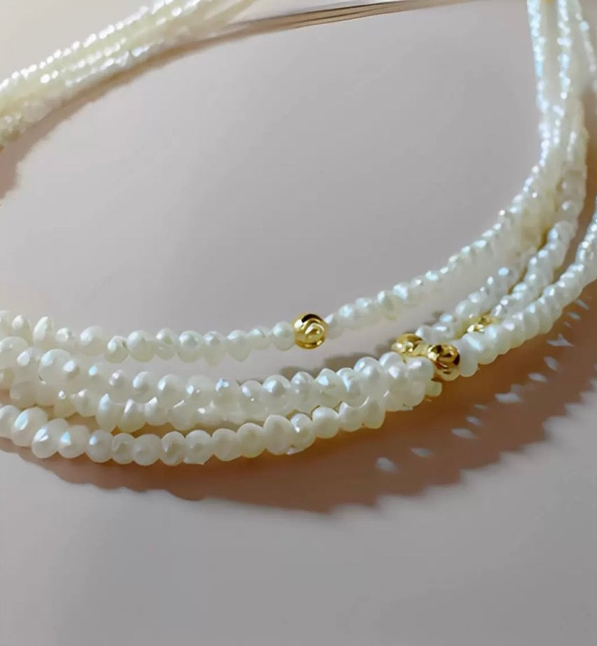 FURINA JEWELRY Starweave Natural Freshwater Keshi Pearl Multi-Layer Heavenly Star Necklace, Women's Luxury Original Design