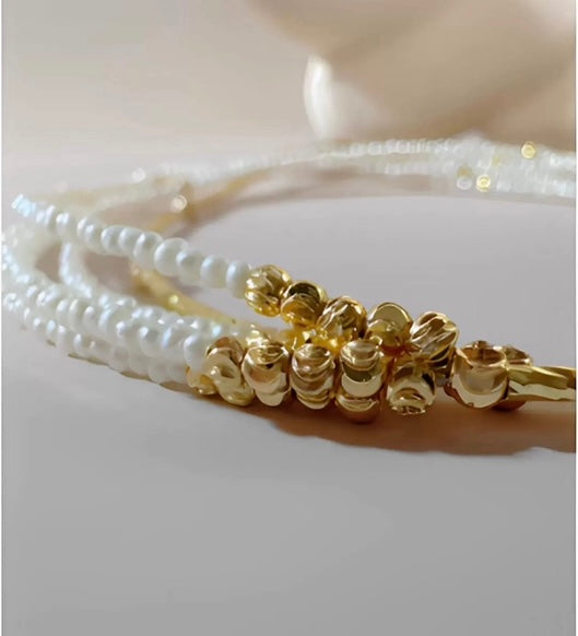 FURINA JEWELRY Starweave Natural Freshwater Keshi Pearl Multi-Layer Heavenly Star Necklace, Women's Luxury Original Design