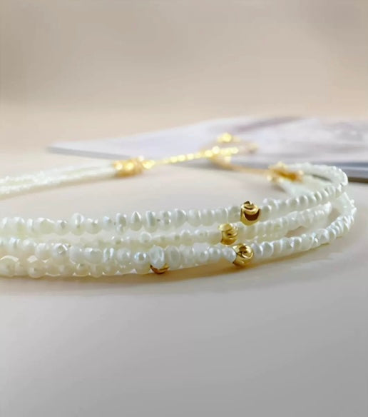 FURINA JEWELRY Starweave Natural Freshwater Keshi Pearl Multi-Layer Heavenly Star Necklace, Women's Luxury Original Design