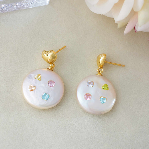 FURINA JEWELRY Happy Enchantment Original Natural Baroque Pearls and Diamonds(AA)