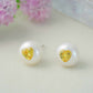 《CCFURINA》Pearl's Wish Original Natural Pearls with Diamond Birthstone Earrings(AA)