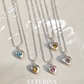 FURINA JEWELRY Baroque Heart Pearl and Gemstone Necklace in Sterling Silver