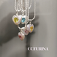 FURINA JEWELRY Baroque Heart Pearl and Gemstone Necklace in Sterling Silver