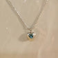 FURINA JEWELRY Baroque Heart Pearl and Gemstone Necklace in Sterling Silver