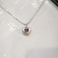 FURINA JEWELRY Baroque Heart Pearl and Gemstone Necklace in Sterling Silver