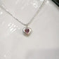 FURINA JEWELRY Baroque Heart Pearl and Gemstone Necklace in Sterling Silver