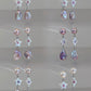 Furina Candy Stars . Colorful Baroque Pearl Austrian Crystal Asymmetrical Earrings