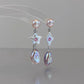 Furina Candy Stars . Colorful Baroque Pearl Austrian Crystal Asymmetrical Earrings