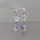 Furina Candy Stars . Colorful Baroque Pearl Austrian Crystal Asymmetrical Earrings