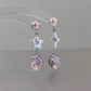 Furina Candy Stars . Colorful Baroque Pearl Austrian Crystal Asymmetrical Earrings