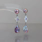 Furina Candy Stars . Colorful Baroque Pearl Austrian Crystal Asymmetrical Earrings