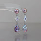 Furina Candy Stars . Colorful Baroque Pearl Austrian Crystal Asymmetrical Earrings