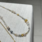 FURINA JEWELRY Original South Sea Gold Pearl, Tahitian, and Natural Baroque Pearl Necklace - A Unique, Contrasting Color, High-End and Stylish Neck Chain