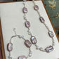 FURINA JEWELRY Purple square design natural freshwater pearl finished necklace