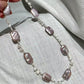 FURINA JEWELRY Purple square design natural freshwater pearl finished necklace