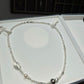 Pearl necklace for women, featuring large-scale sea-inspired Tahitian pearls. It is a light and luxurious, high-end original design.