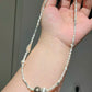 Pearl necklace for women, featuring large-scale sea-inspired Tahitian pearls. It is a light and luxurious, high-end original design.
