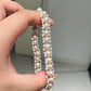 FURINA JEWELRY A delicate and exquisite wide freshwater pearl bracelet with a starry sky design, featuring a unique and high-end style.