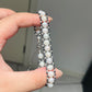 FURINA JEWELRY A delicate and exquisite wide freshwater pearl bracelet with a starry sky design, featuring a unique and high-end style.