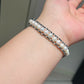 FURINA JEWELRY A delicate and exquisite wide freshwater pearl bracelet with a starry sky design, featuring a unique and high-end style.