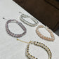 FURINA JEWELRY A delicate and exquisite wide freshwater pearl bracelet with a starry sky design, featuring a unique and high-end style.