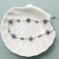 FURINA JEWELRY S925 silver, sea water from Tahiti, Baroque-style star-shaped bracelet and necklace, natural sea water pearls