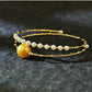 FURINA JEWELRY 18k gold South Sea golden pearl freshwater AK pearl bracelet saltwater pearl high-end original design