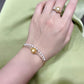 FURINA JEWELRY 18k gold South Sea golden pearl freshwater AK pearl bracelet saltwater pearl high-end original design