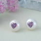 《CCFURINA》Pearl's Wish Original Natural Pearls with Diamond Birthstone Earrings(AA)