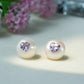 《CCFURINA》Pearl's Wish Original Natural Pearls with Diamond Birthstone Earrings(AA)