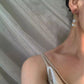 FURINA JEWELRY  Natural Baroque Pearl Tassel Asymmetrical Earrings
