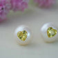 《CCFURINA》Pearl's Wish Original Natural Pearls with Diamond Birthstone Earrings(AA)