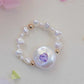 FURINA JEWELRY Chic Purple Heart Pearl Ring - Sophisticated Commemorative Accessory(AA)