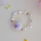 FURINA JEWELRY Chic Purple Heart Pearl Ring - Sophisticated Commemorative Accessory(AA)