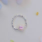 FURINA JEWELRY Delicate Pearl Pink Crystal Ring - Sterling Silver (AA)
