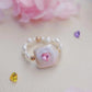 FURINA JEWELRY Delicate Pink Jewelry Pearl Ring - Square Design (AA)