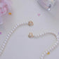 FURINA JEWELRY Exquisite Pearl Necklace with Charming Bowknot(AA)