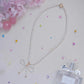 FURINA JEWELRY Exquisite Pearl Necklace with Charming Bowknot(AA)