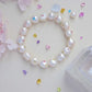 FURINA JEWELRY Opulent Pearl Bracelet with Multicolored Gem Inlays(AA)