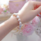 FURINA JEWELRY Opulent Pearl Bracelet with Multicolored Gem Inlays(AA)