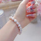 FURINA JEWELRY Opulent Pearl Bracelet with Multicolored Gem Inlays(AA)