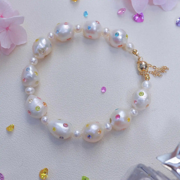 FURINA JEWELRY Fashionable Pearl Bracelet with Magnetic Clasp for Easy Wear(AA)