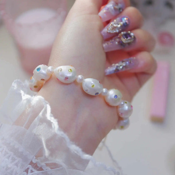 FURINA JEWELRY Fashionable Pearl Bracelet with Magnetic Clasp for Easy Wear(AA)
