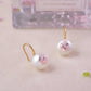 FURINA JEWELRY Blossom's Tears Original Natural Baroque Pearls and Diamonds Ear Hooks(AA)