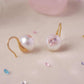 FURINA JEWELRY Blossom's Tears Original Natural Baroque Pearls and Diamonds Ear Hooks(AA)