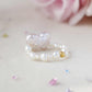 FURINA JEWELRY Sweetheart Butterfly Original Natural Baroque Pearl Diamond Ring (AA)