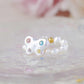 FURINA JEWELRY Sweetheart Butterfly Original Natural Baroque Pearl Diamond Ring (AA)