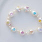 FURINA JEWELRY Pearls & Gems' Heartfelt Wish Original Natural Baroque Pearls and Diamonds Bracelet(AA)