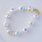 FURINA JEWELRY Pearls & Gems' Heartfelt Wish Original Natural Baroque Pearls and Diamonds Bracelet(AA)