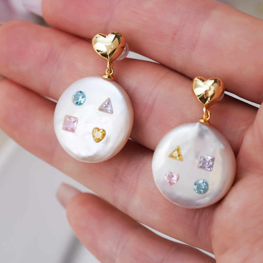 FURINA JEWELRY Happy Enchantment Original Natural Baroque Pearls and Diamonds(AA)